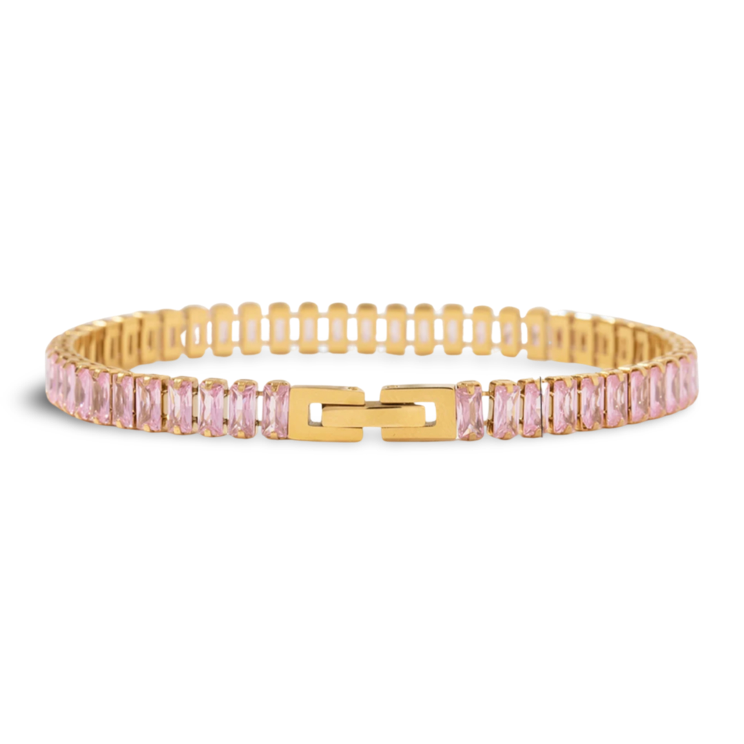 Pink Tennis Bracelet