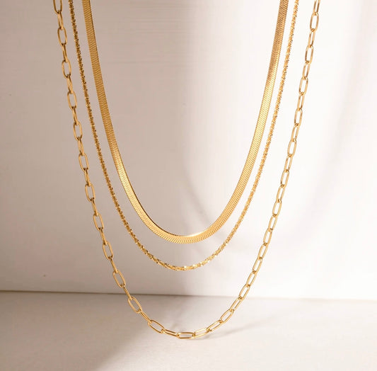 Triple Chain Necklace